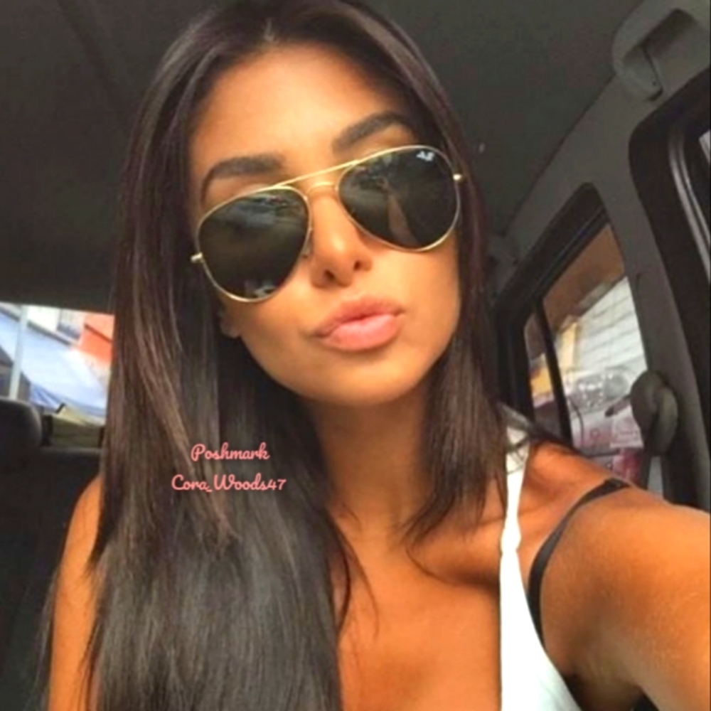 RayBan Aviator Green Lenses RB3025 Gold Frame 58 / 62 Unisex New